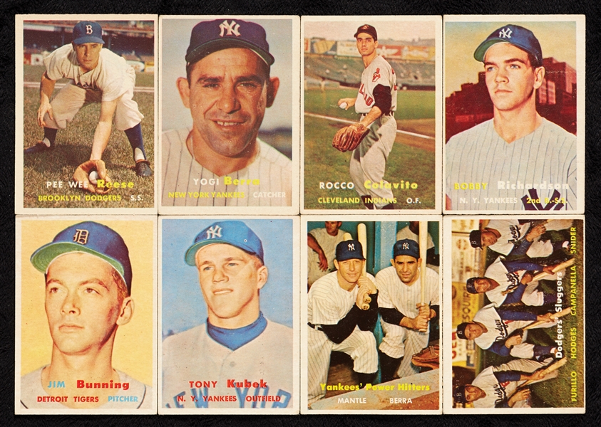 1957 Topps Baseball Near Set (380/407)