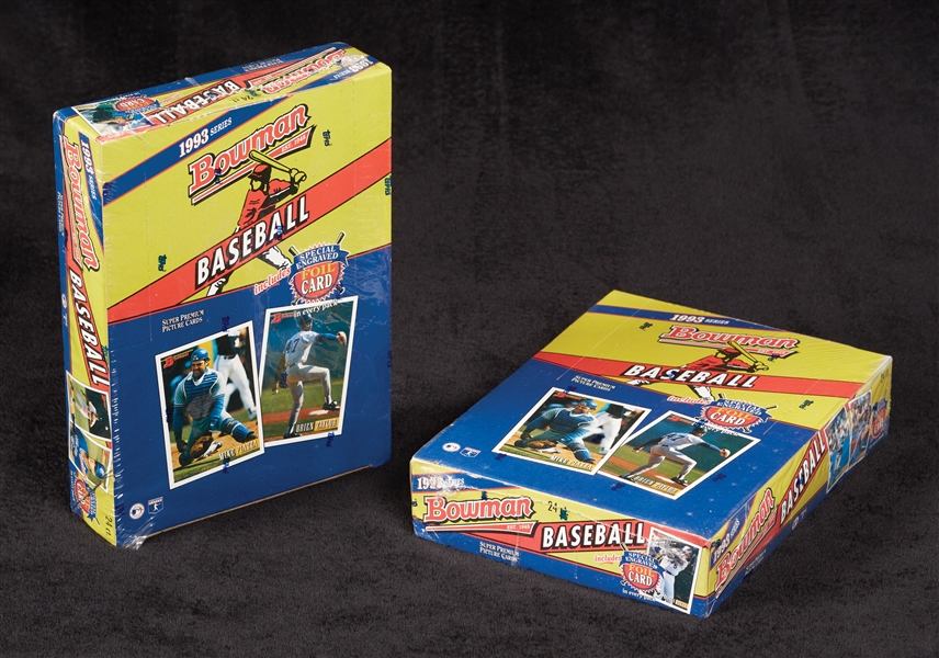 1993 Bowman Baseball Wax Boxes Pair (2) 