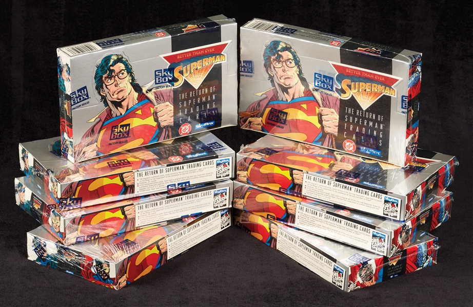 1993 SkyBox Return of Superman Boxes Group (8)