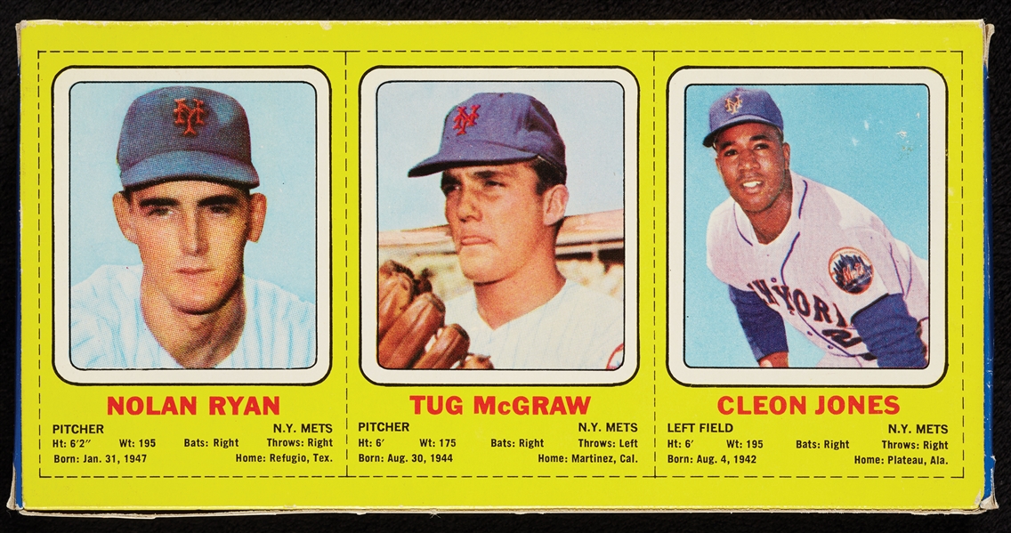 1970 Transogram The Amazin Mets MIB Ryan, McGraw and Jones Figures (3)