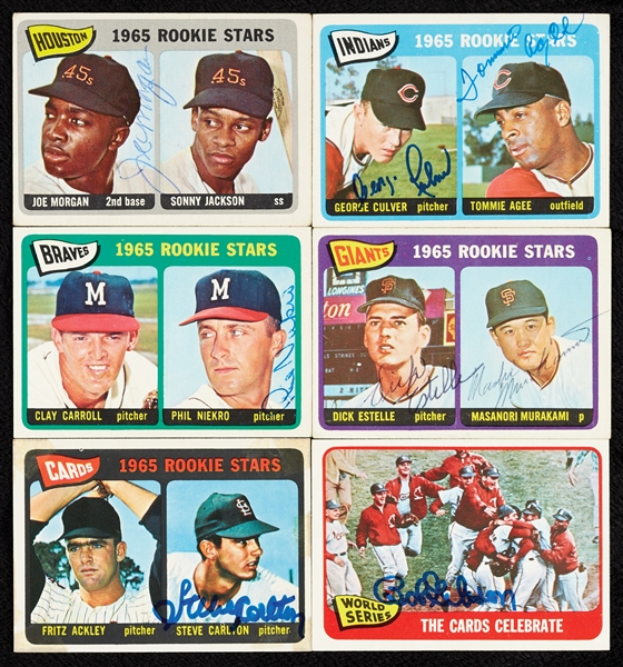 Signed 1965 Topps Baseball Near Set (580)