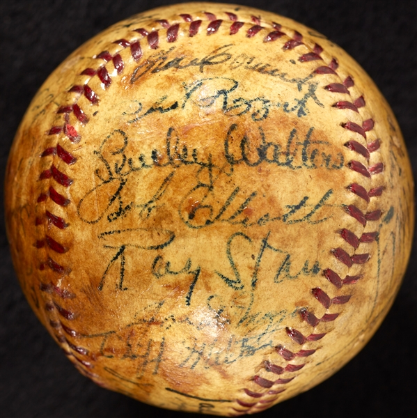1942 All-Star Game Multi-Signed Baseball (BAS)