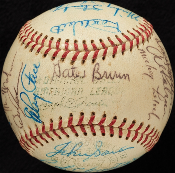 1968 Detroit Tigers World Champs Team-Signed OAL Baseball (BAS)