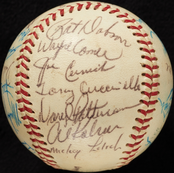1968 Detroit Tigers World Champs Team-Signed OAL Baseball (BAS)