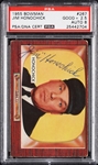Jim Honochick Signed 1955 Bowman No. 267 PSA 2.5 (AUTO 8)