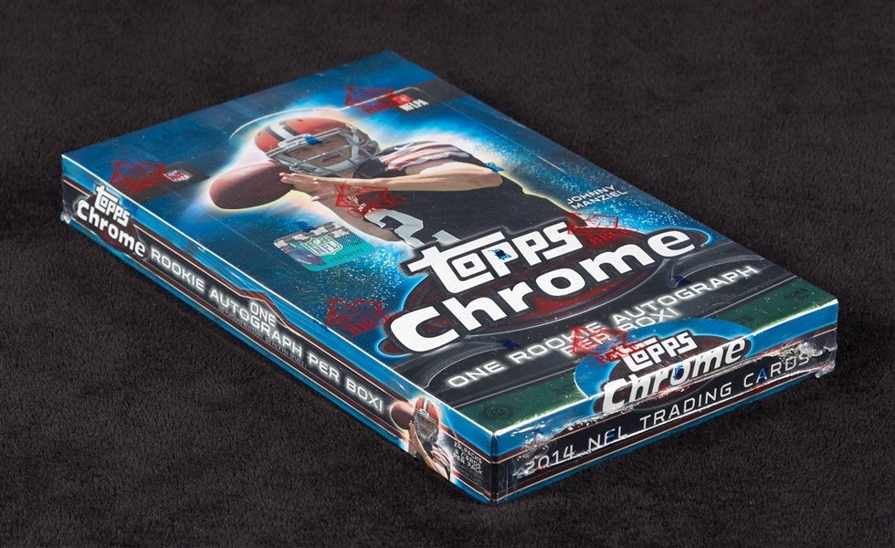 2014 Topps Chrome Football Hobby Box (BBCE) (FASC)