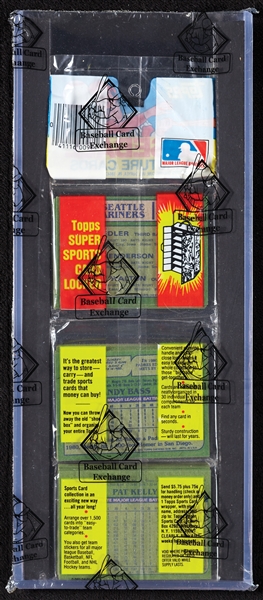 1982 Topps Baseball Rack Pack - Cal Ripken Jr. RC & George Brett Top (BBCE)