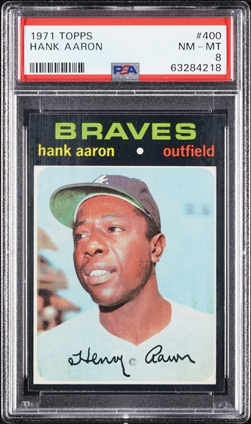 1971 Topps Hank Aaron No. 400 PSA 8