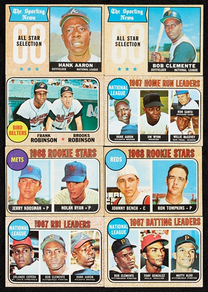 1968 Topps Baseball Complete Set, Rose Slabbed (598)