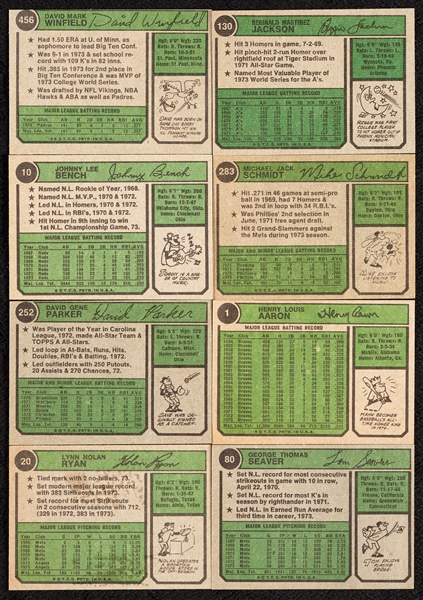1974 Topps Baseball Complete Set, Plus Traded, Some Extras (716)