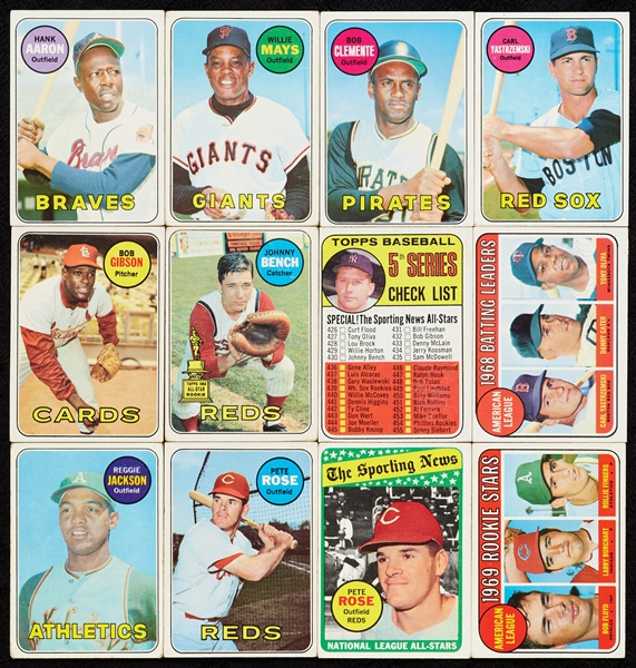 1969 Topps Baseball Massive Group, 65 HOFers (1,200)