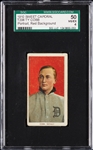 1909-11 T206 Ty Cobb Portrait, Red Background SGC 4
