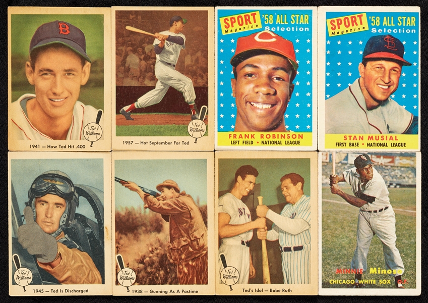 1952-57 Topps, Fleer and Bowman Baseball Group, 15 HOFers (215)