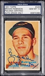 Brooks Robinson Signed 1957 Topps RC No. 328 (Graded PSA/DNA 10)