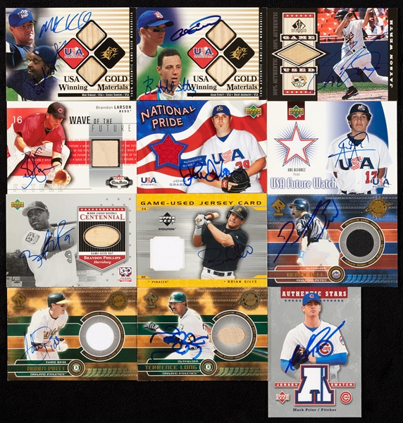 Baseball Signed Game Jersey Autograph Card Collection (23)