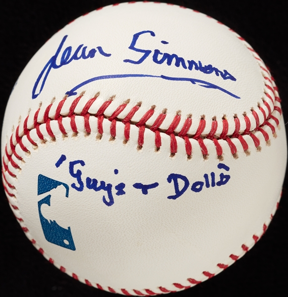 Jean Simmons Single-Signed OML Baseball (PSA/DNA)