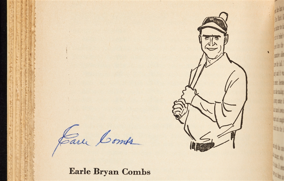 Earle Combs & Joe Medwick Signed Baseball's Famous Outfielders Book (BAS)