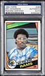 Eric Dickerson Signed 1984 Topps No. 280 (PSA/DNA)