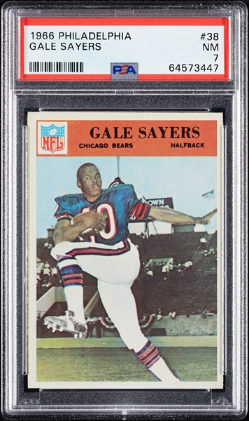1966 Philadelphia Gale Sayers RC No. 38 PSA 7