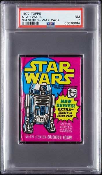 1977 Topps Star Wars Series 3 Wax Pack (Graded PSA 7)