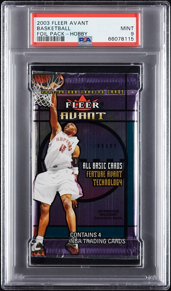 2003 Fleer Avant Basketball Foil Pack (Graded PSA 9)