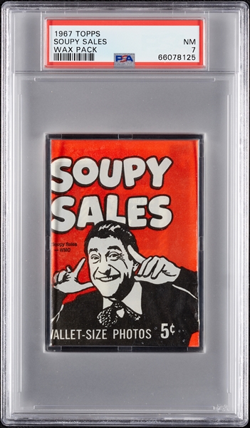 1967 Topps Soupy Sales Wax Pack (Graded PSA 7)