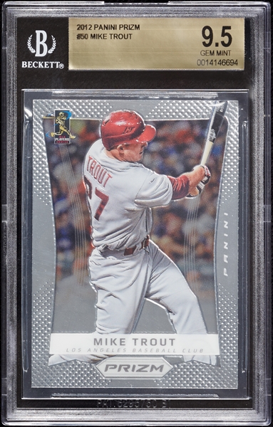 2012 Panini Prizm Mike Trout No. 50 BGS 9.5