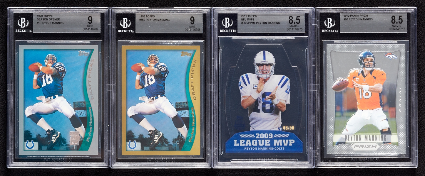 Peyton Manning BGS-Graded Group with RCs (4)