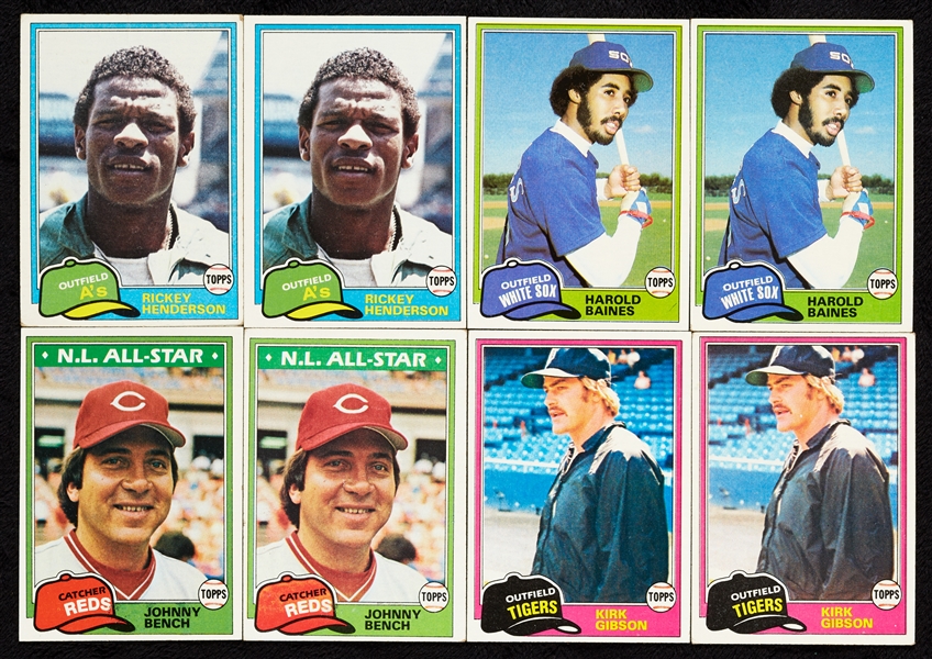 1981 Topps Baseball High-Grade Complete Sets (10)