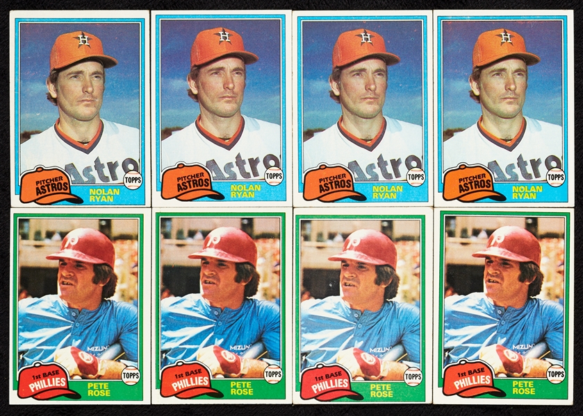 1981 Topps Baseball High-Grade Complete Sets (10)