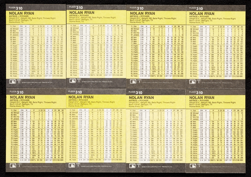 1986 Fleer Baseball High-Grade Complete Sets (10)