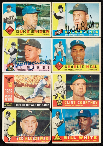 Signed 1960 Topps Baseball Group (138)