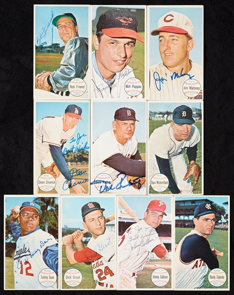 Signed 1964 Topps Giants Group (12)