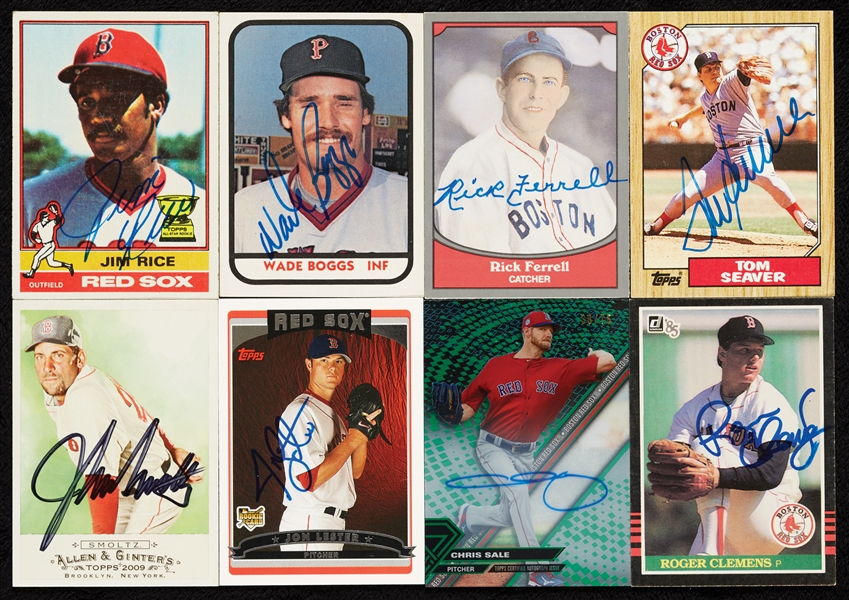 Signed Red Sox Cards Trading Card Collection (700+)