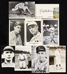 Vintage HOFers Signed Small Photo Group with Joe Wood, Grimes (9)