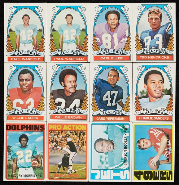 1972 Topps Football High Numbers Group (27)