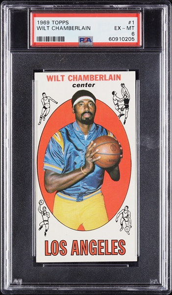 1969 Topps Wilt Chamberlain No. 1 PSA 6