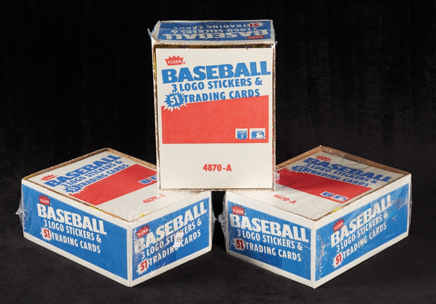 1987 Fleer Baseball Rack Pack Boxes Group (3)