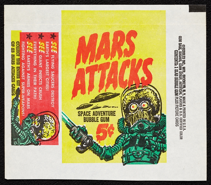 1962 Mars Attacks Pristine Wrapper