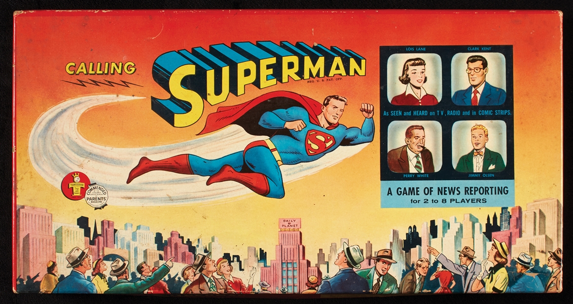 1954 Calling Superman Board Game
