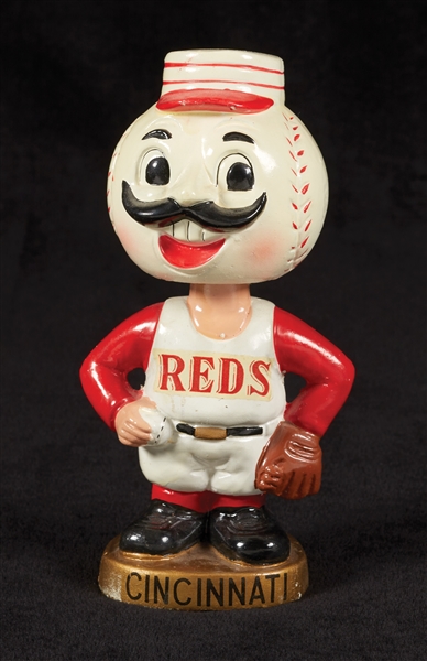 1967 Cincinnati Reds Bobbin Head Doll With Original Box