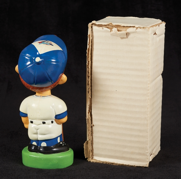 1970s Toronto Blue Jays Bobbin Head Doll With Original Box