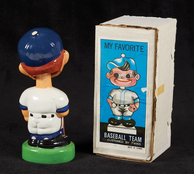 1977 Seattle Mariners Ceramic Bobbin Head Doll With Original Box