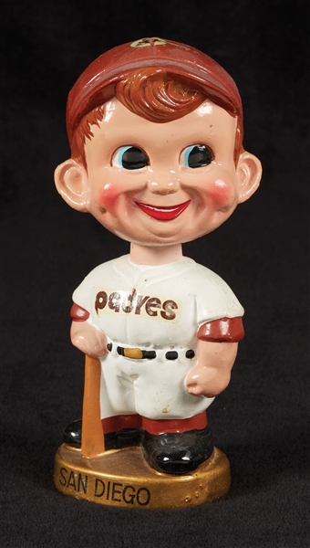 1969 San Diego Padres Bobbin Head Doll With Original Box
