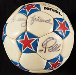 Pele Signed 1976 New York Cosmos Ball (BAS)