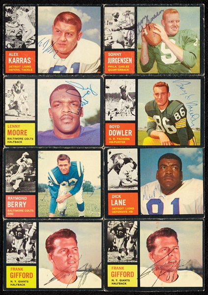 Signed 1962 Topps Football Card Group (46)