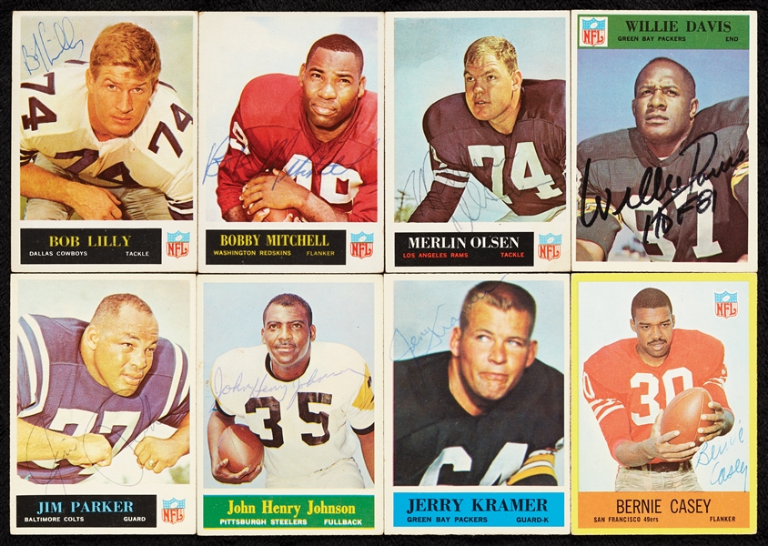 Signed 1964-1967 Philadelphia Football Card Collection (149)