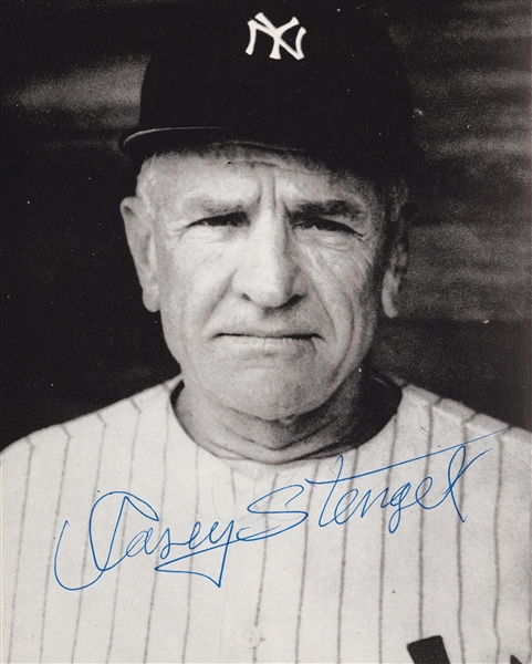 Casey Stengel Signed Baseball's Greatest Manger Book (BAS)
