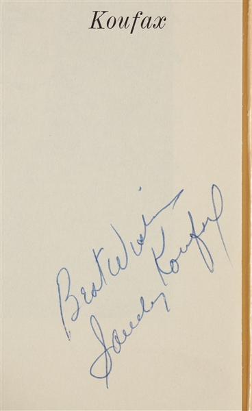 Sandy Koufax Signed Koufax Book (BAS)