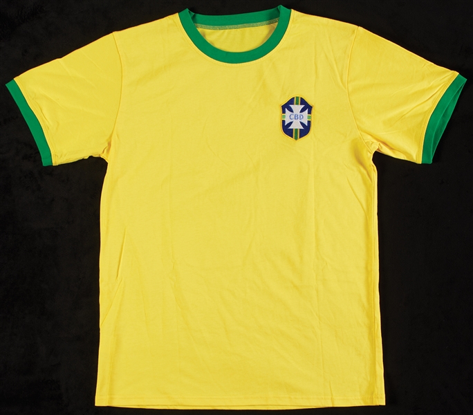 Pele Signed CBD Brazil Jersey (BAS)
